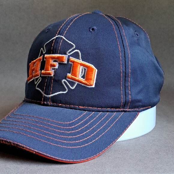 Hooters Fire Dept Evansville Indiana USED Hat (Velcroback, HFD, Restaurant) - Picture 2 of 9